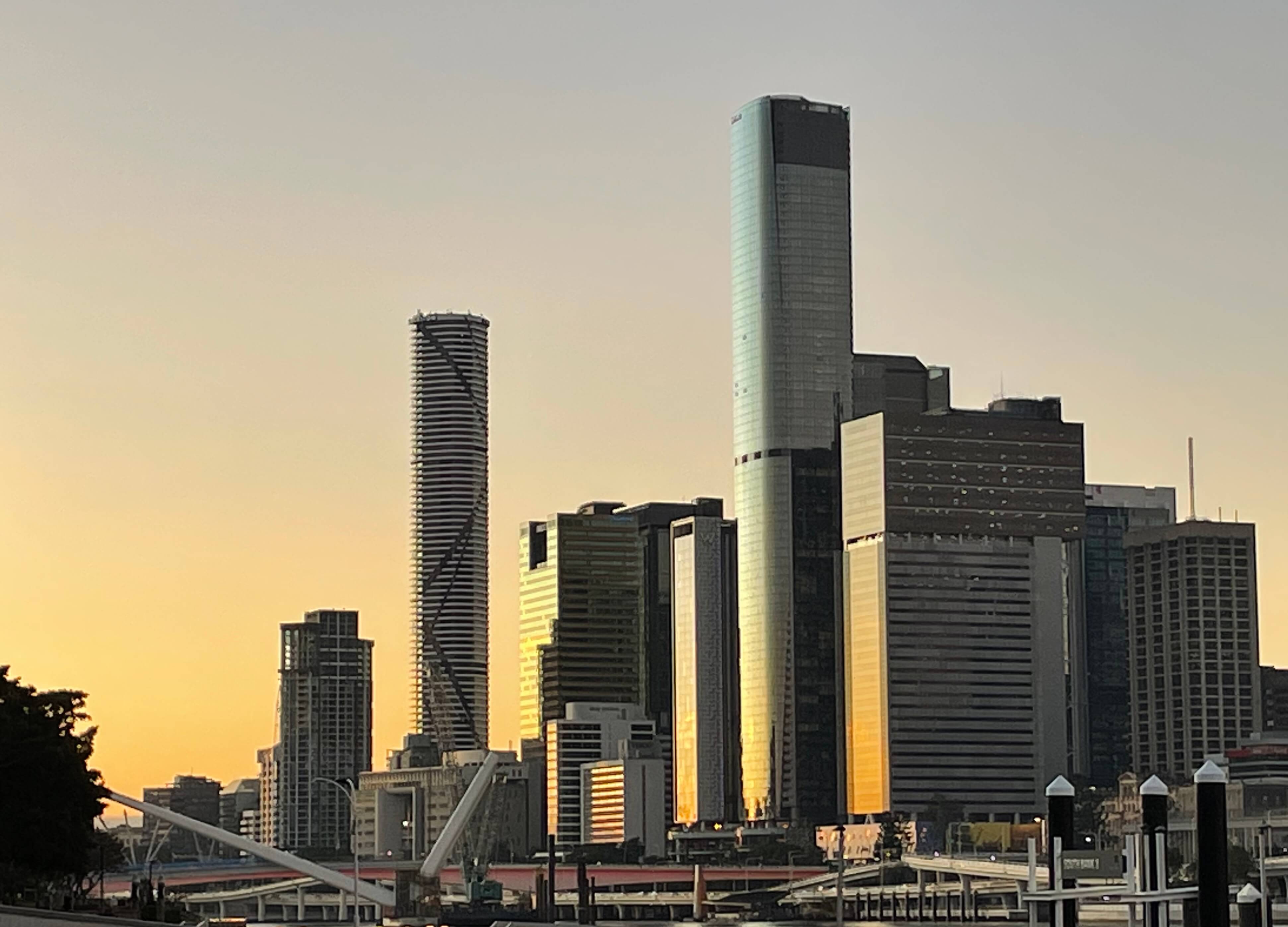 Brisbane skyline at twilight