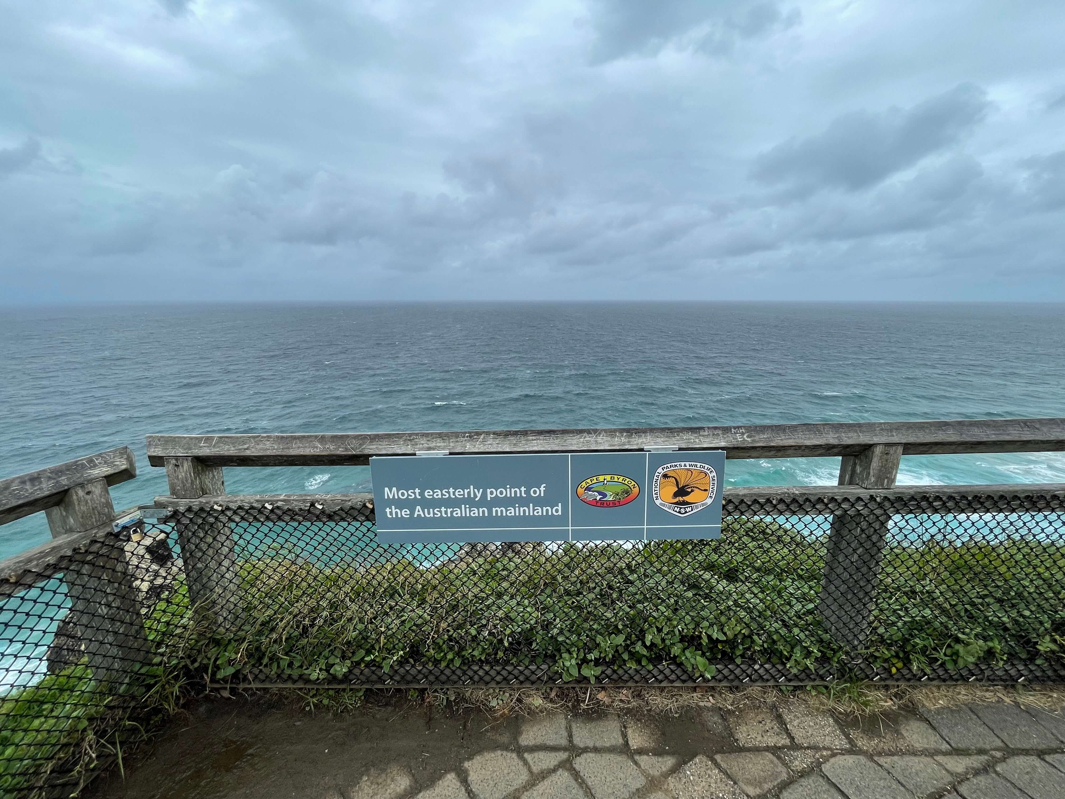 Most easterly point of the Australian mainland (Cape Byron)